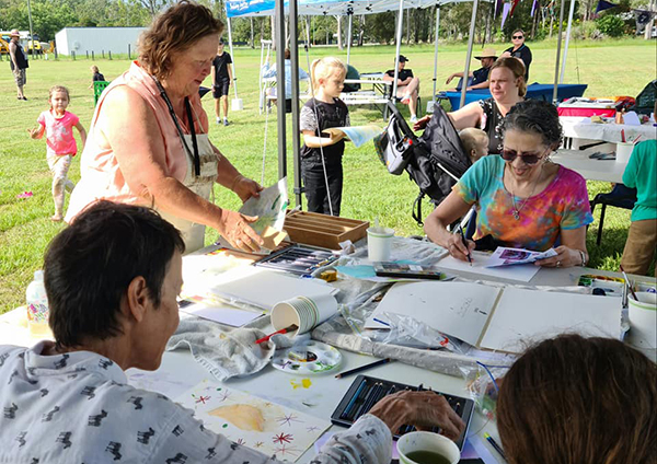 Free art workshops at Gundiah Community Picnic